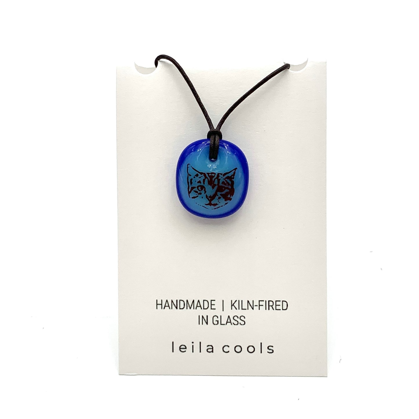 Tabby Cat Head Necklace