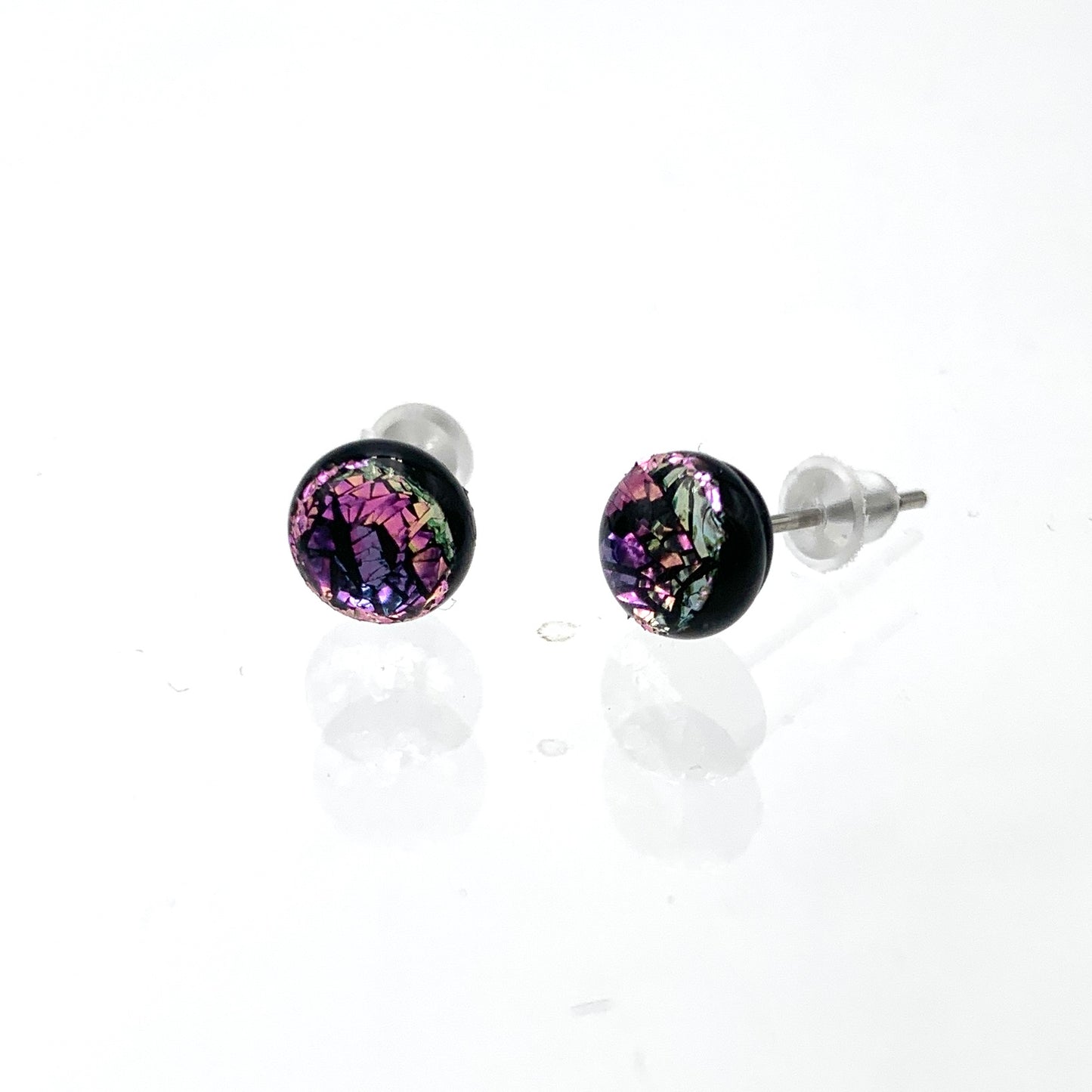 Aurora Earrings - Magenta/Teal