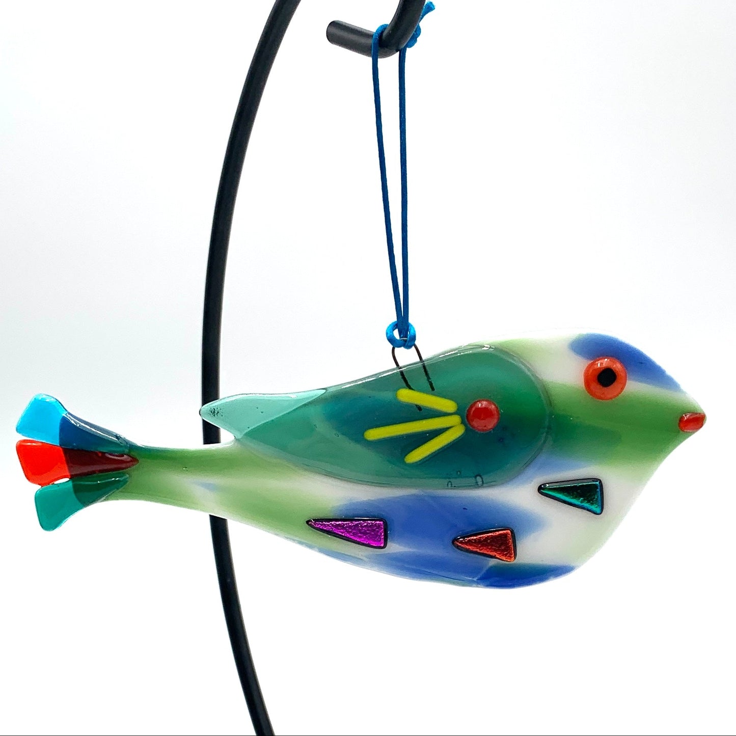 Medium Colourful Bird Ornament