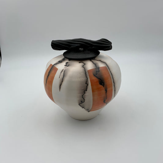 Raku Horsehair Jar Medium