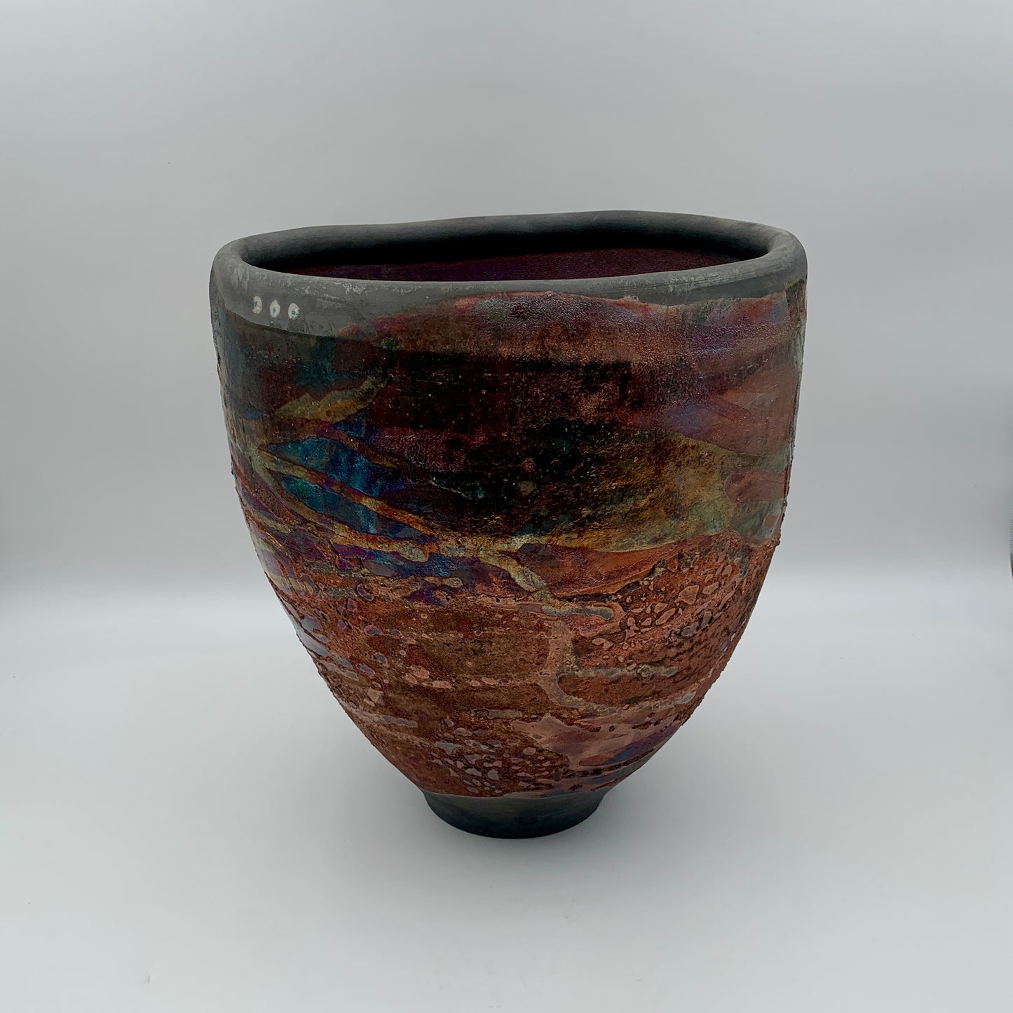 Luster Vessel Raku (XL) Tall Round
