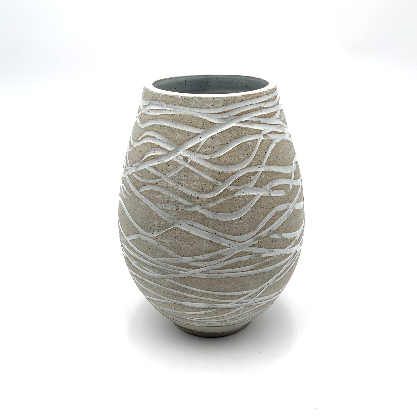 Grey & White Spiral #6