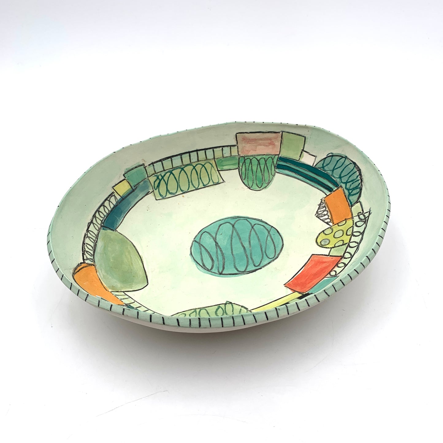 Medium unglazed plate