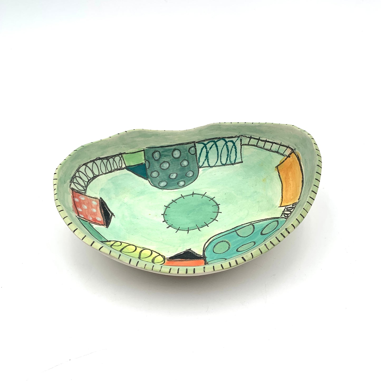 Small unglazed plate