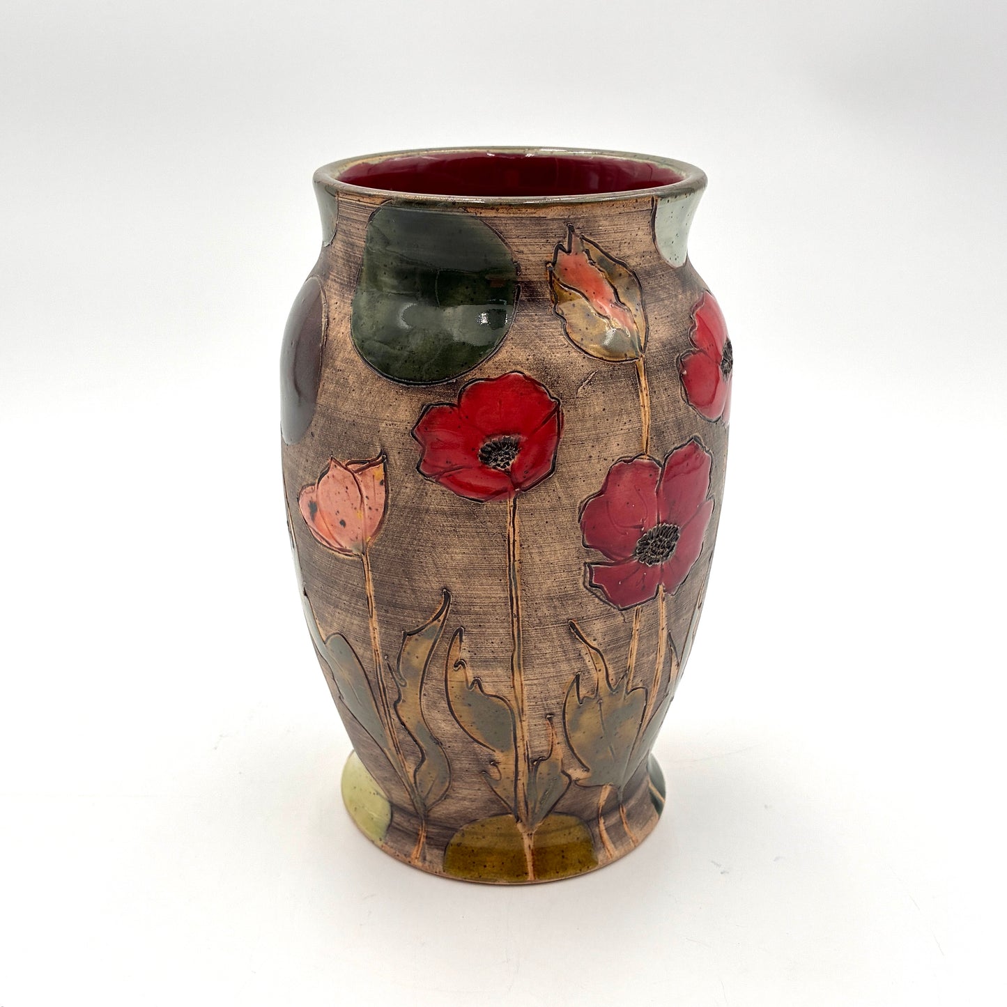Poppy Design Vase 8"