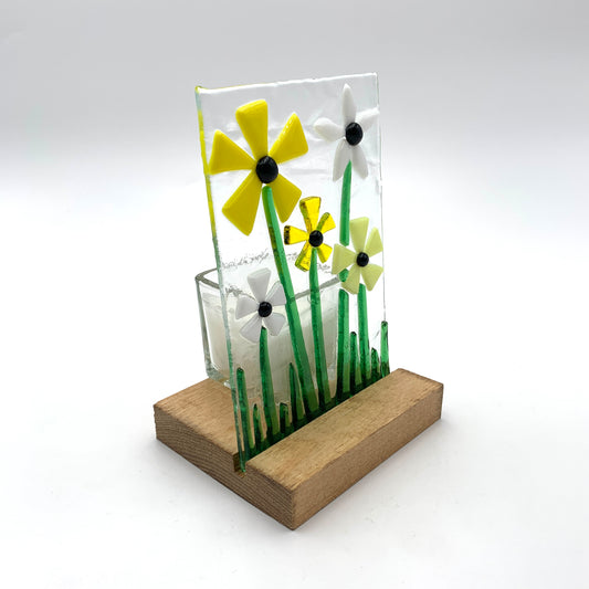 Fused Glass Candle Holder