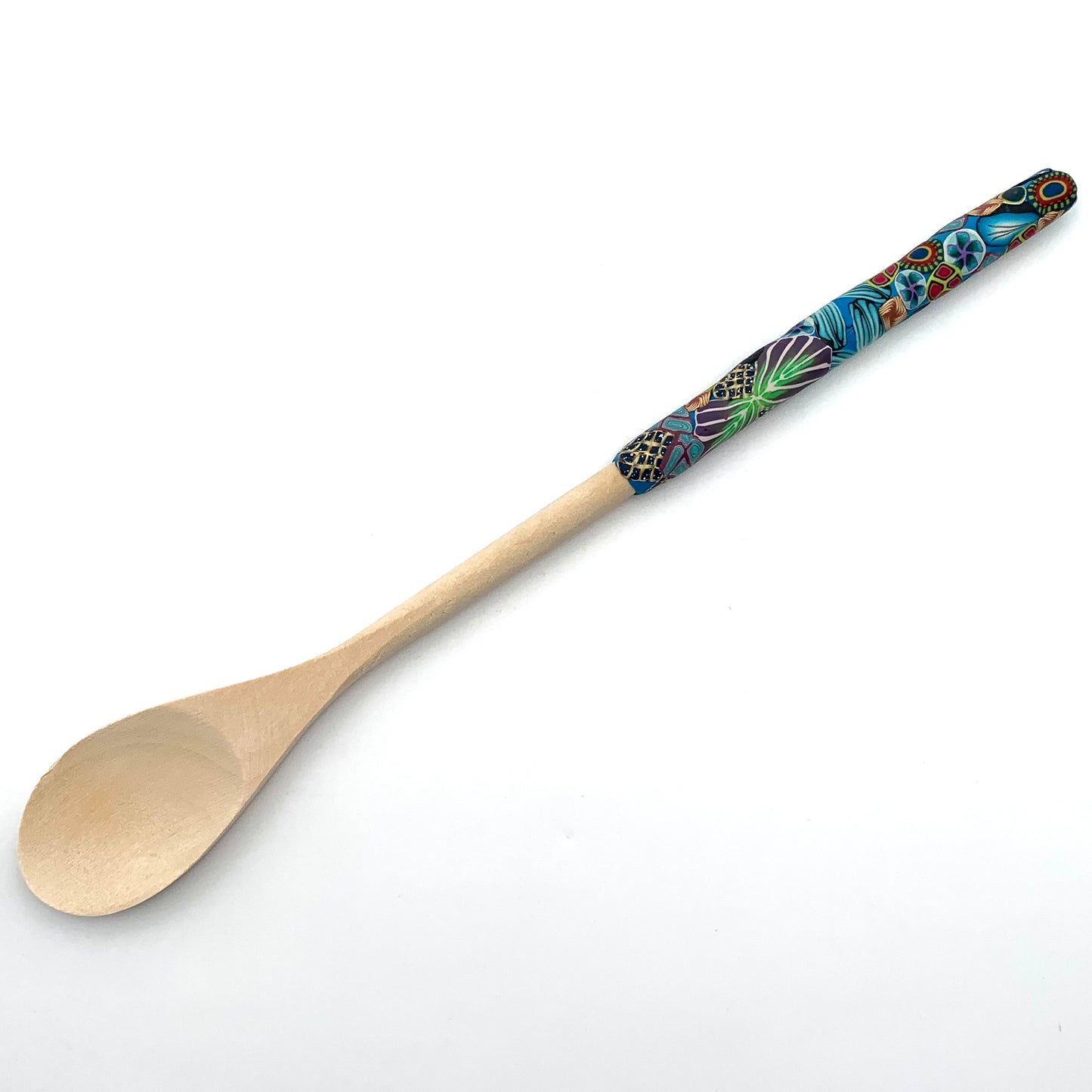Polymer Clay on Wooden Spoon