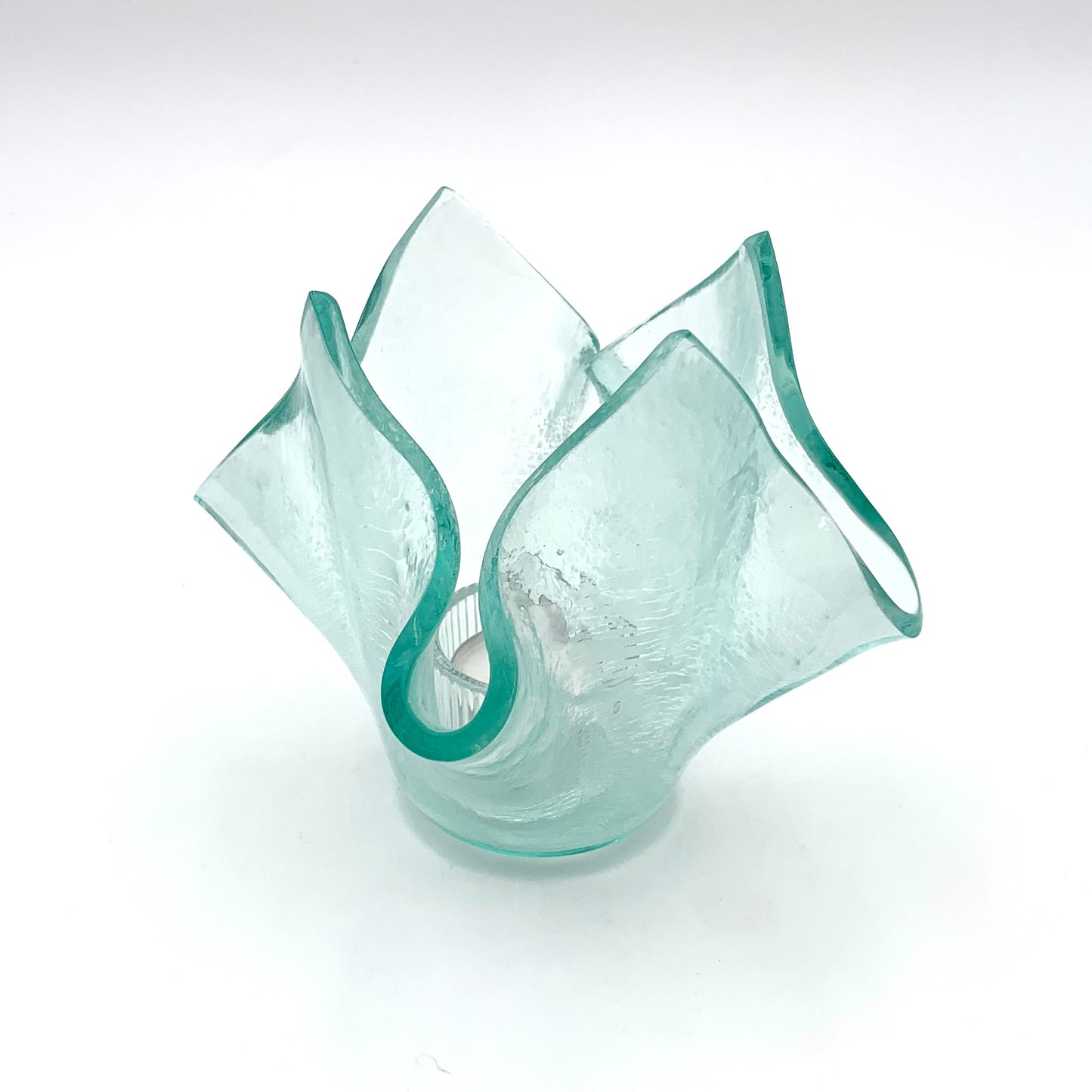 Slumped Glass Candle Holder
