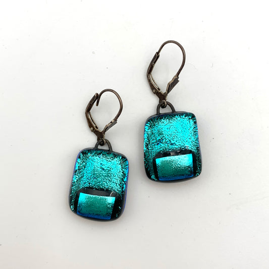 Dangly Dichroic Earrings