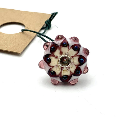 Silver Mandala Bead Ring