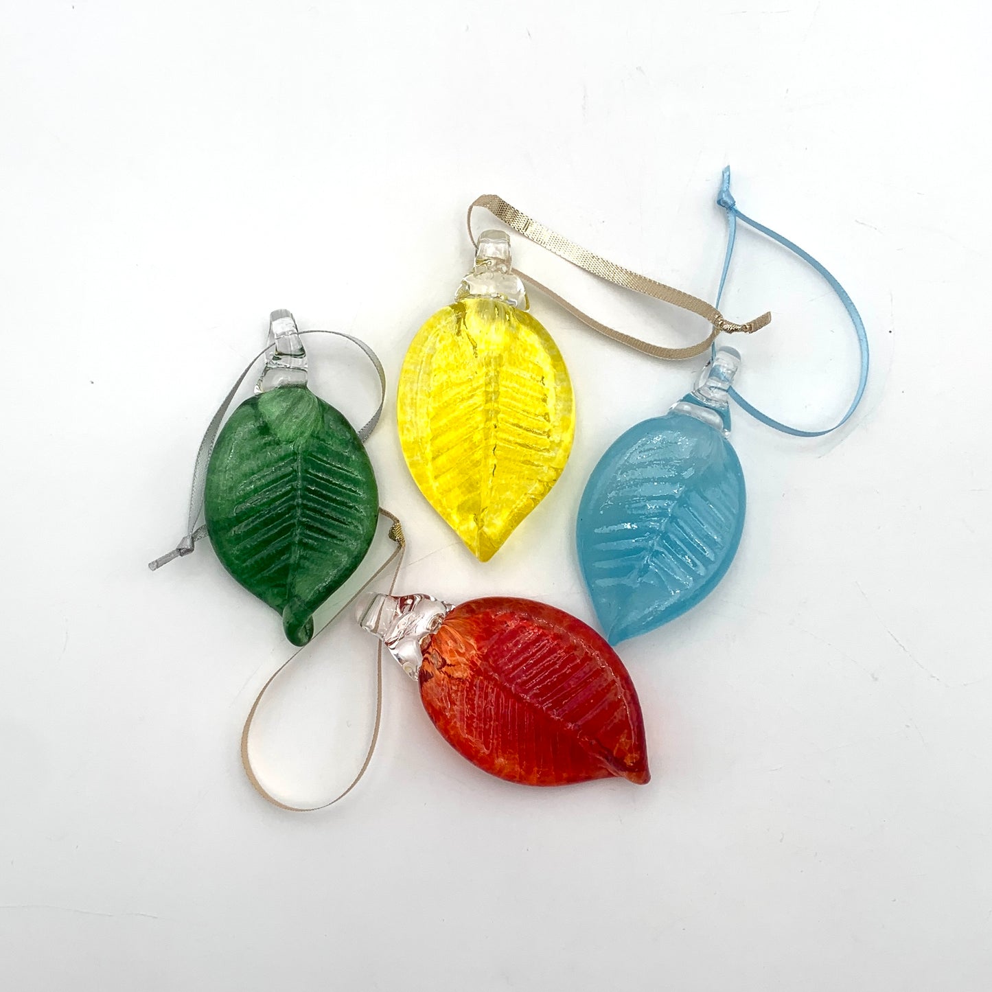 Glass Leaf Ornament