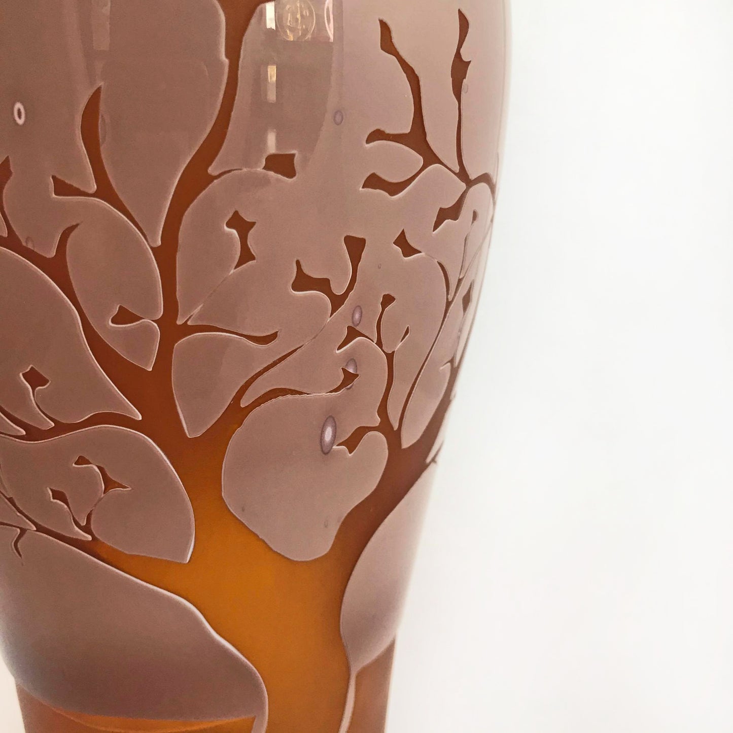Etched Tree Vase