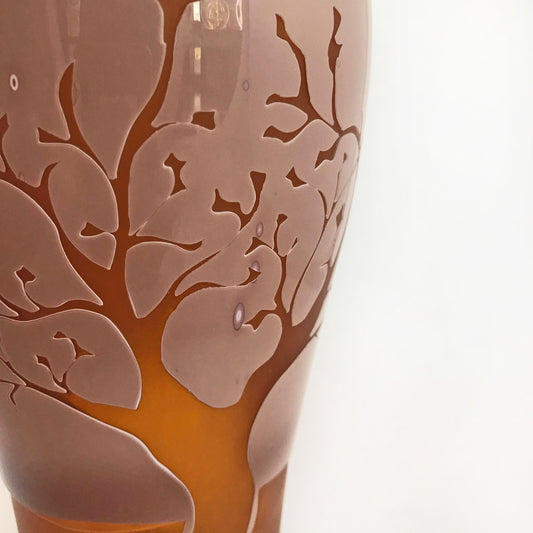 Etched Tree Vase