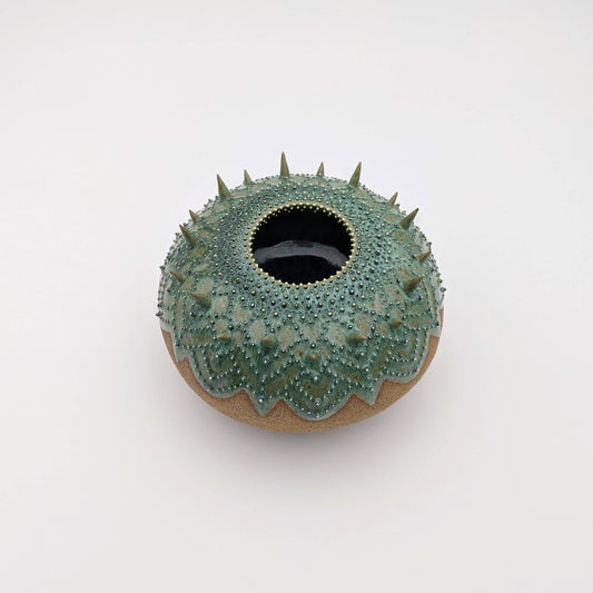 Sea Urchin Vessel Green