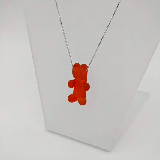 Glass Gummy Bear Necklace