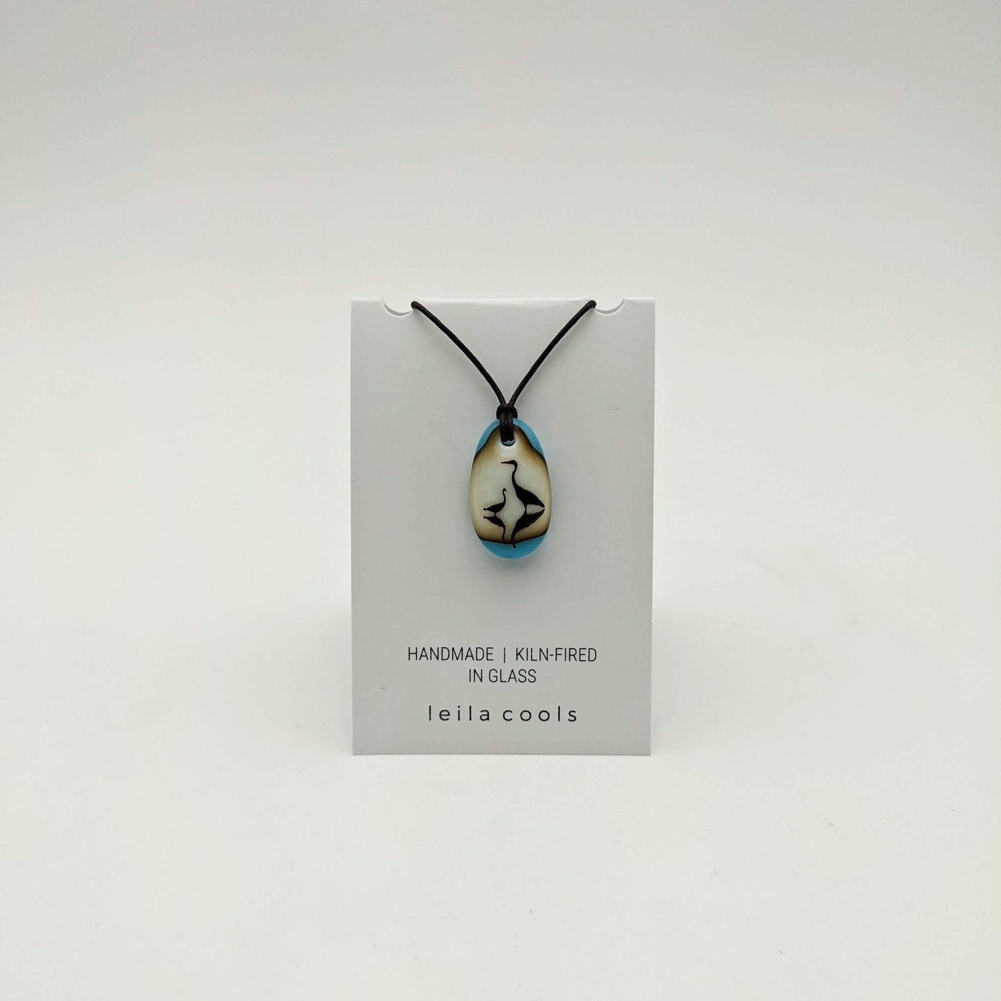 Herons Necklace Caramel/Turquoise