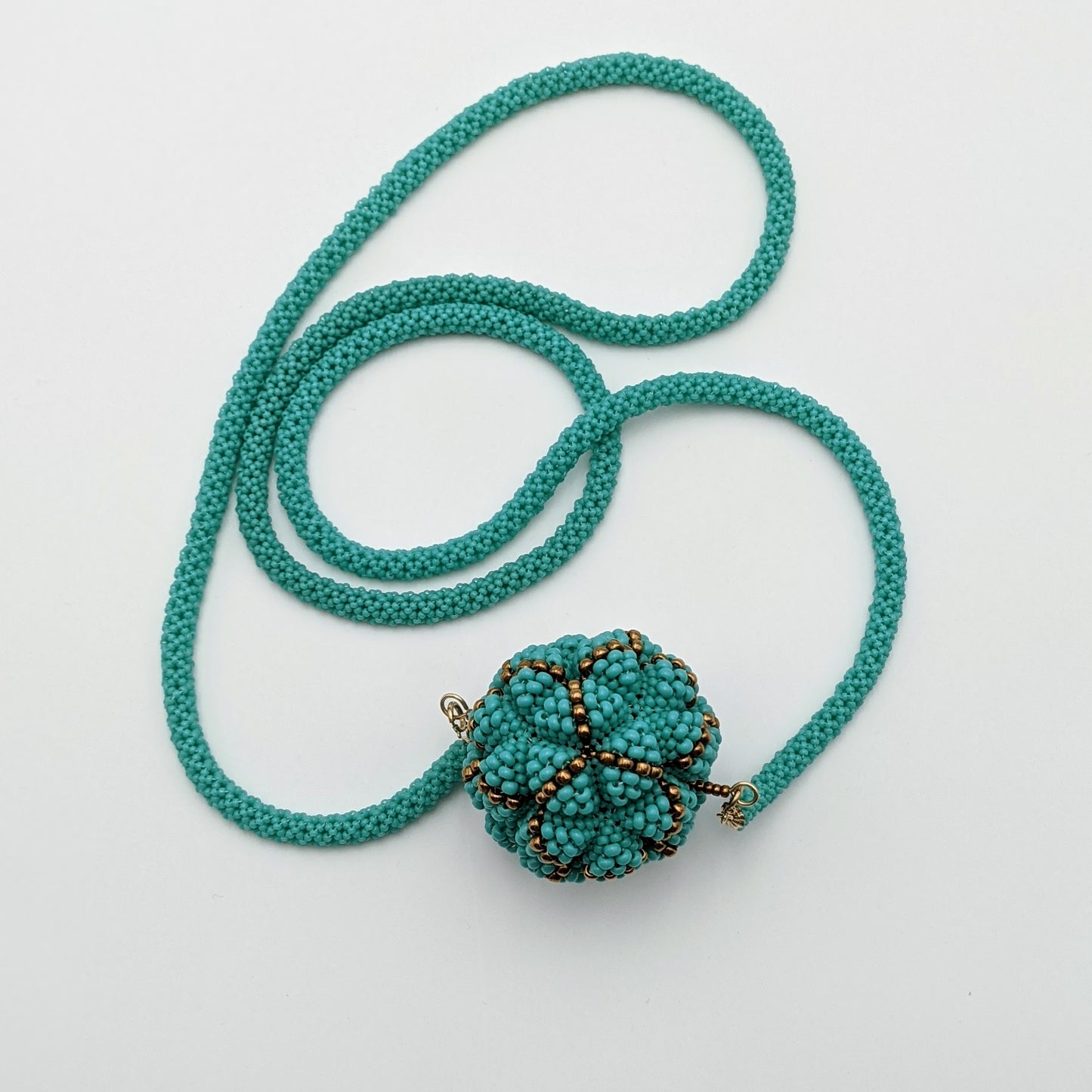 Talisman NL Turquoise Rope Turq Bronze Diagonal Sphere