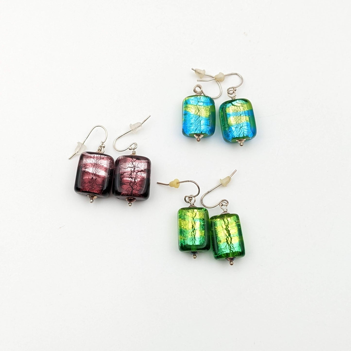 Earrings Silver Foil