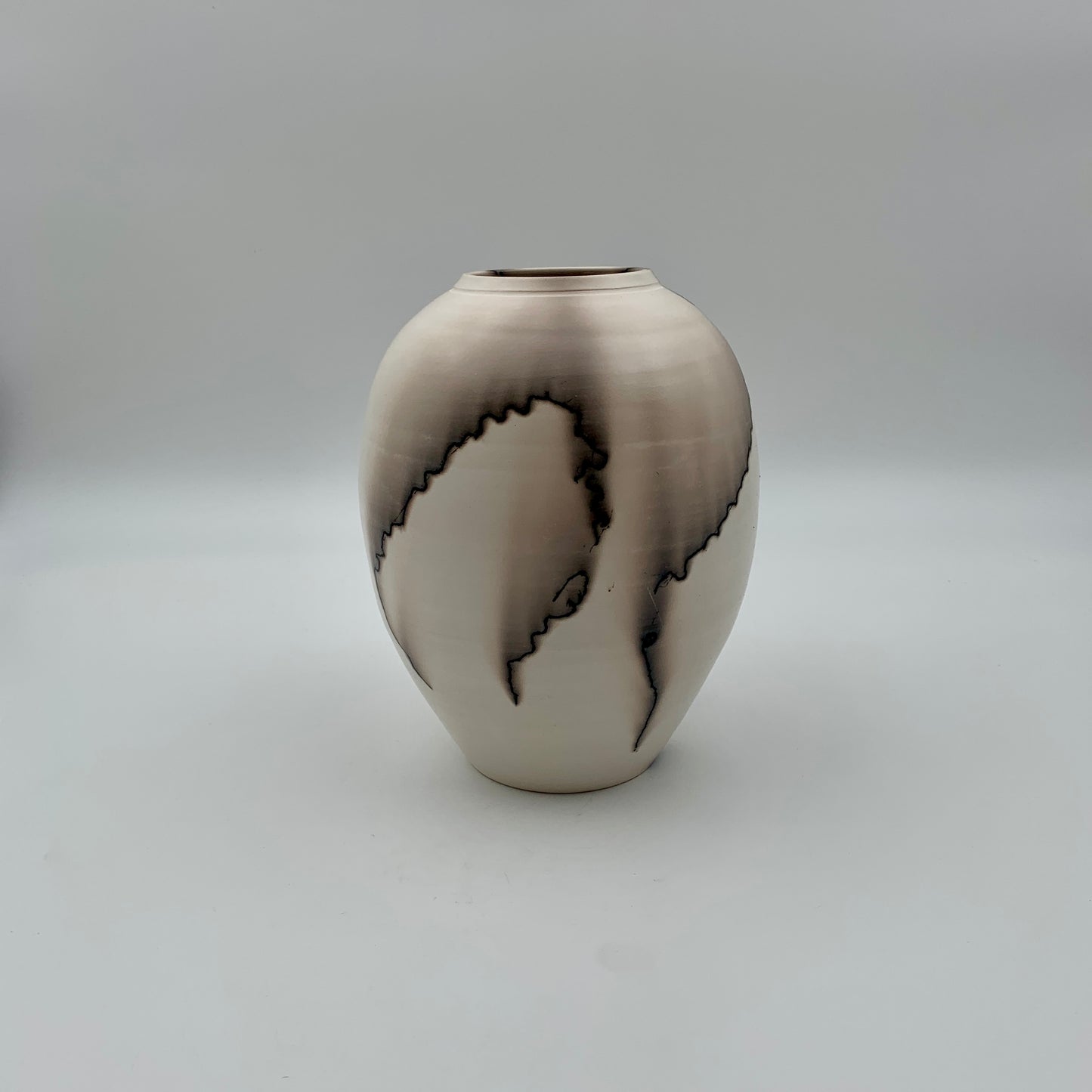 Raku Horsehair Vase Medium