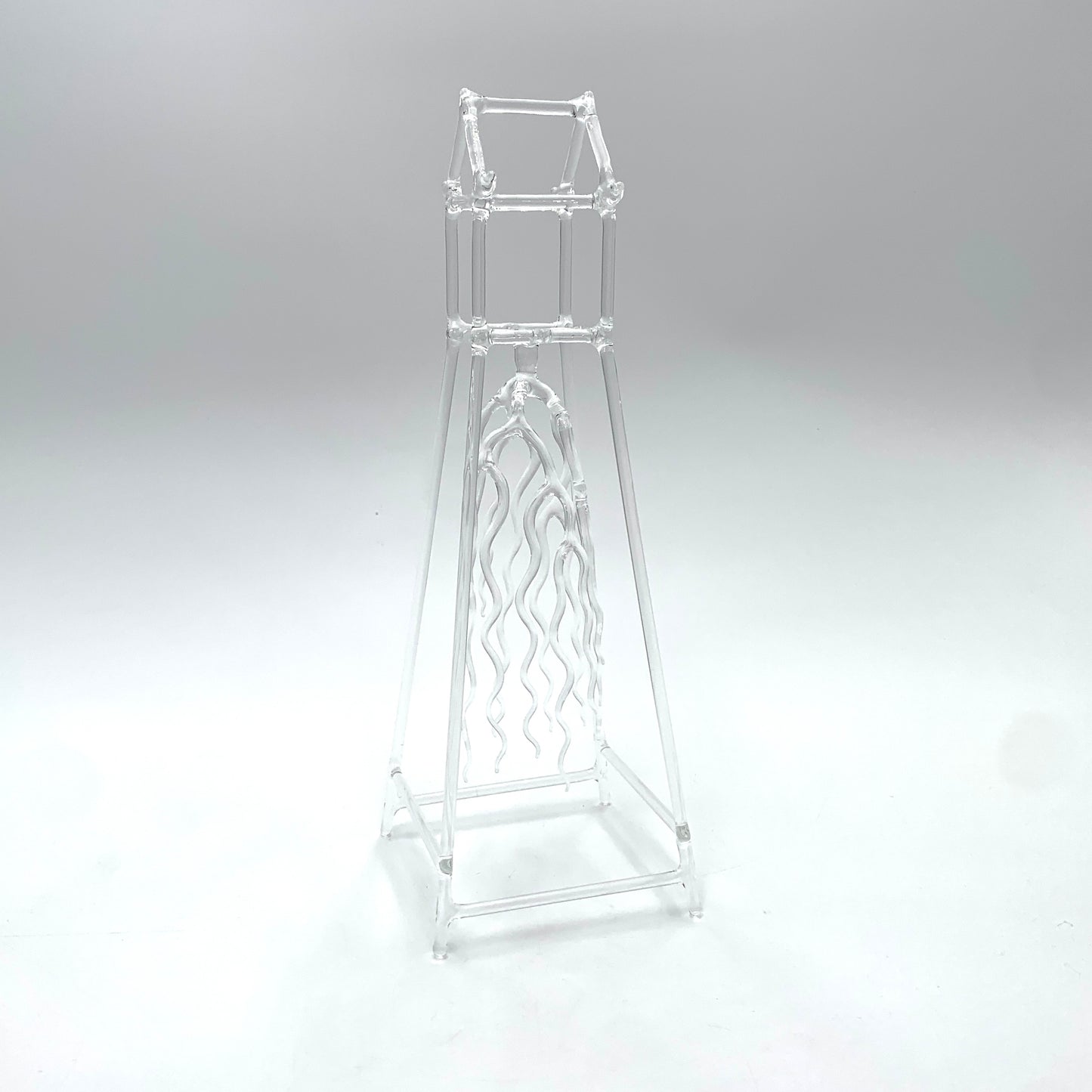 House with Roots Glass Sculpture