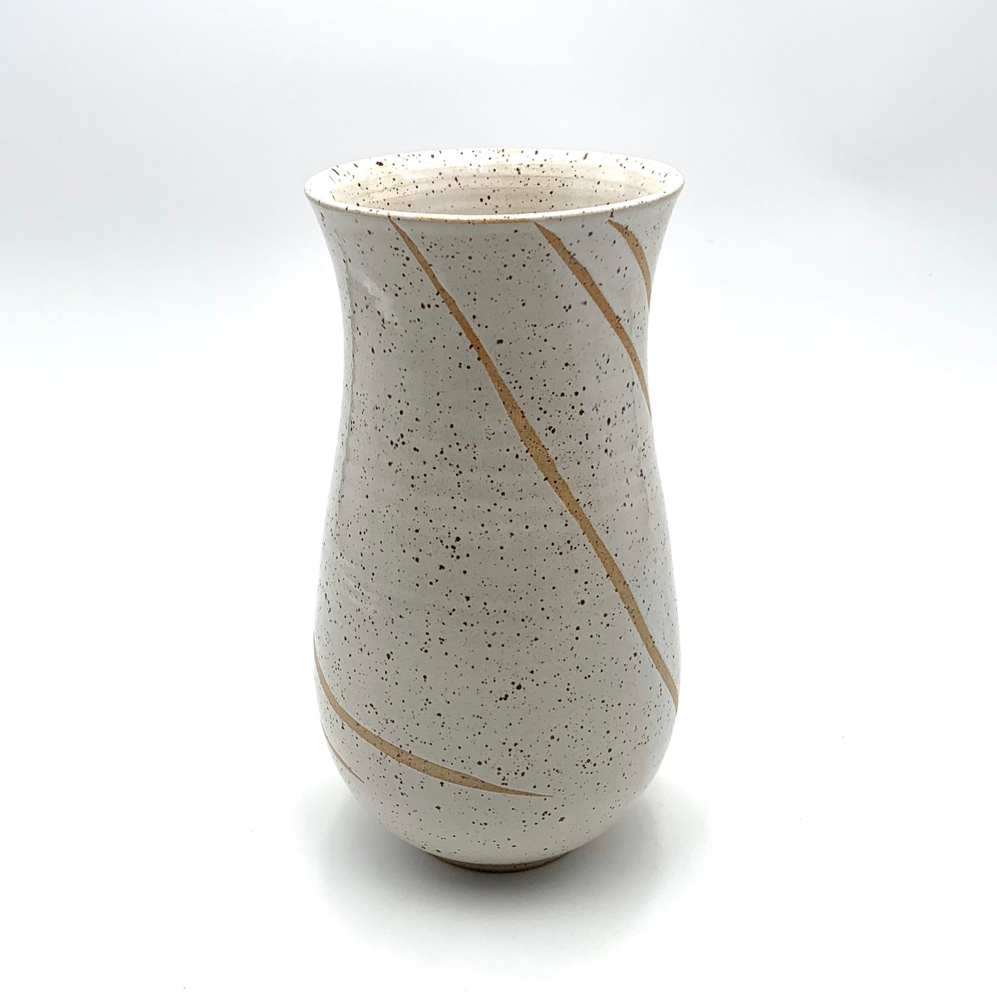 White Speckled Vase #3