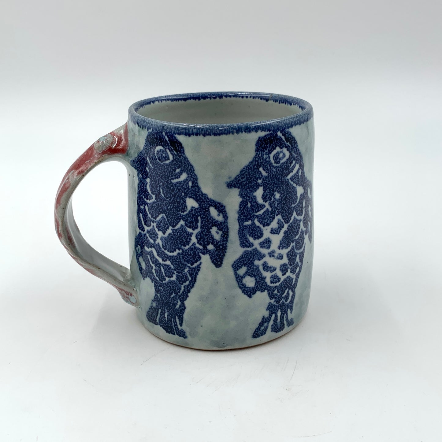 Mug with Leaf or Fish Motif