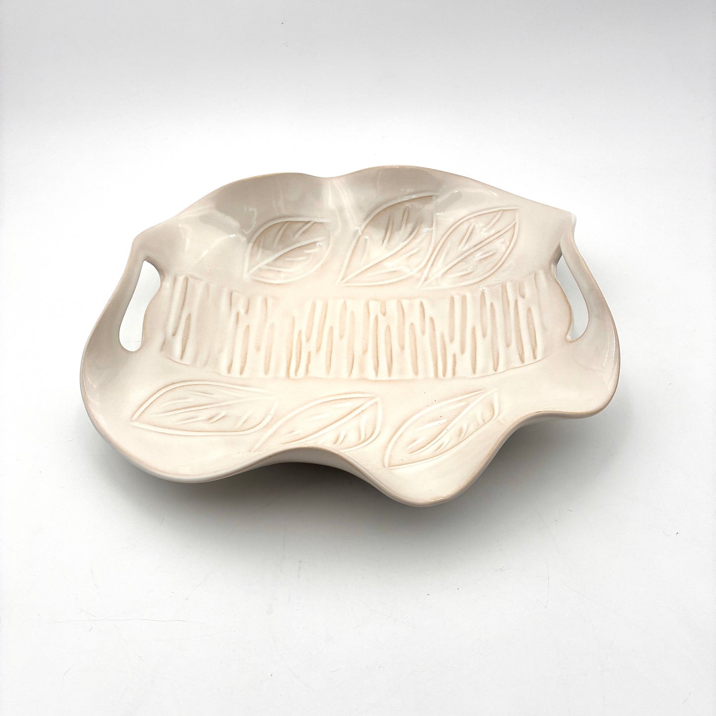 Platter with Cutout Handles