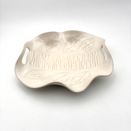 Platter with Cutout Handles