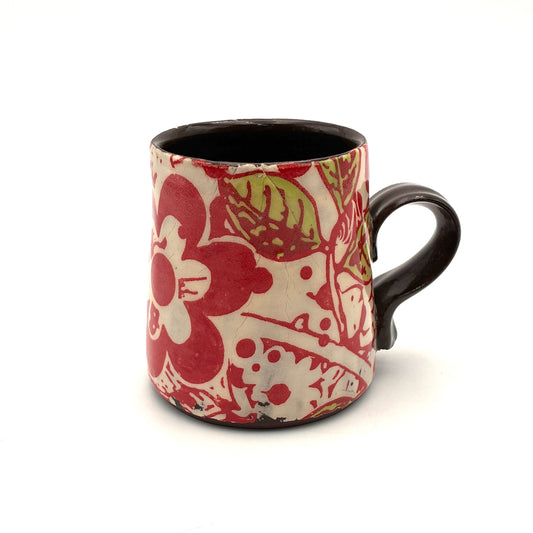 Mug Red Flower