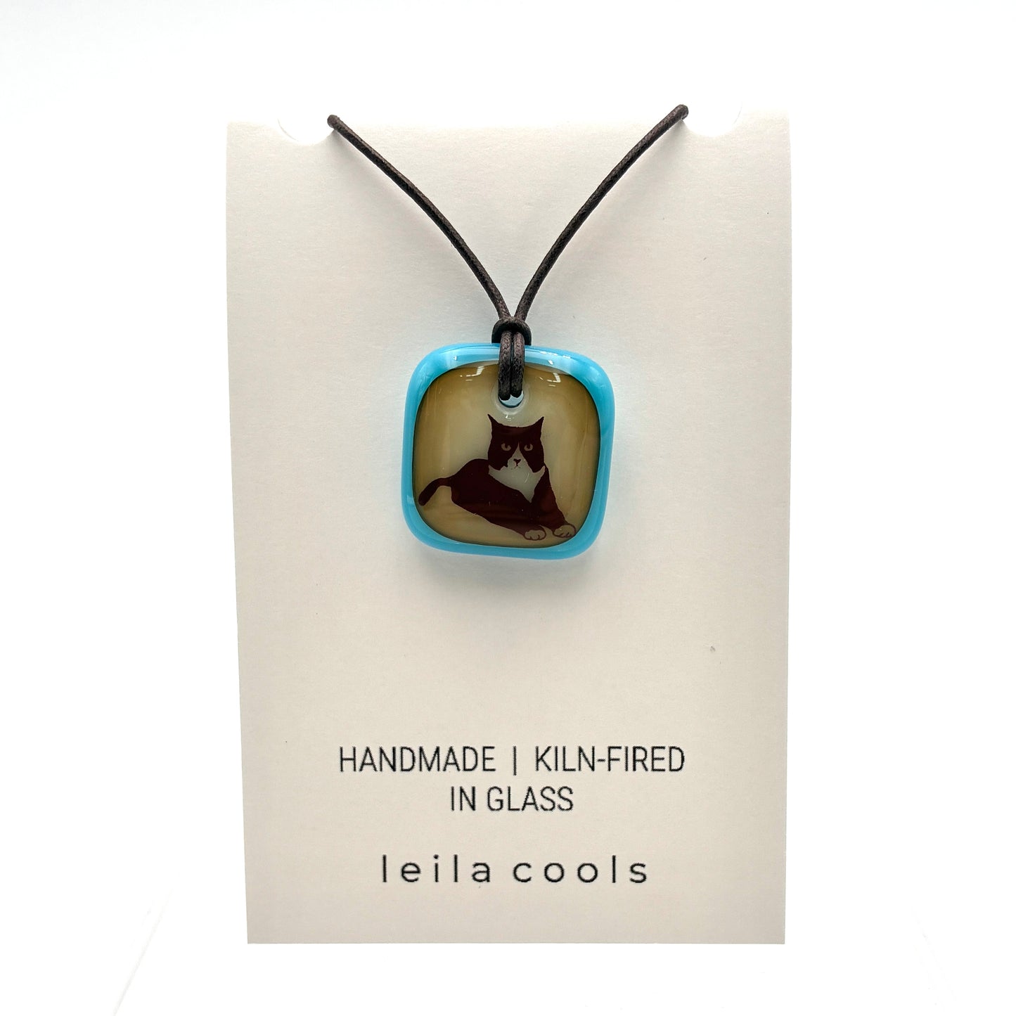 Posing Tuxedo Cat Necklace 2026