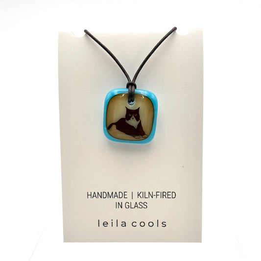 Posing Tuxedo Cat Necklace 2026