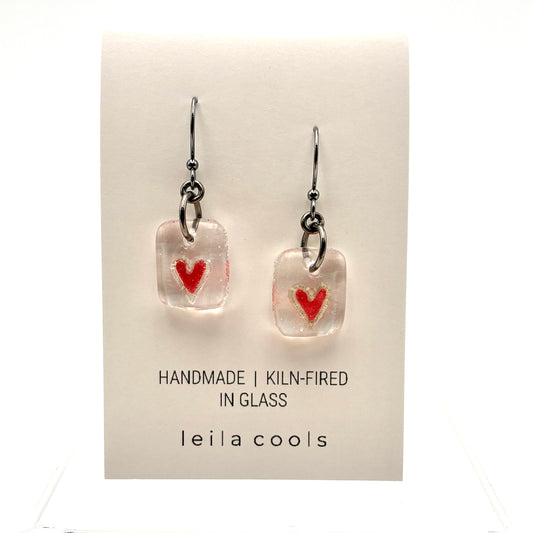 Red Heart Earrings