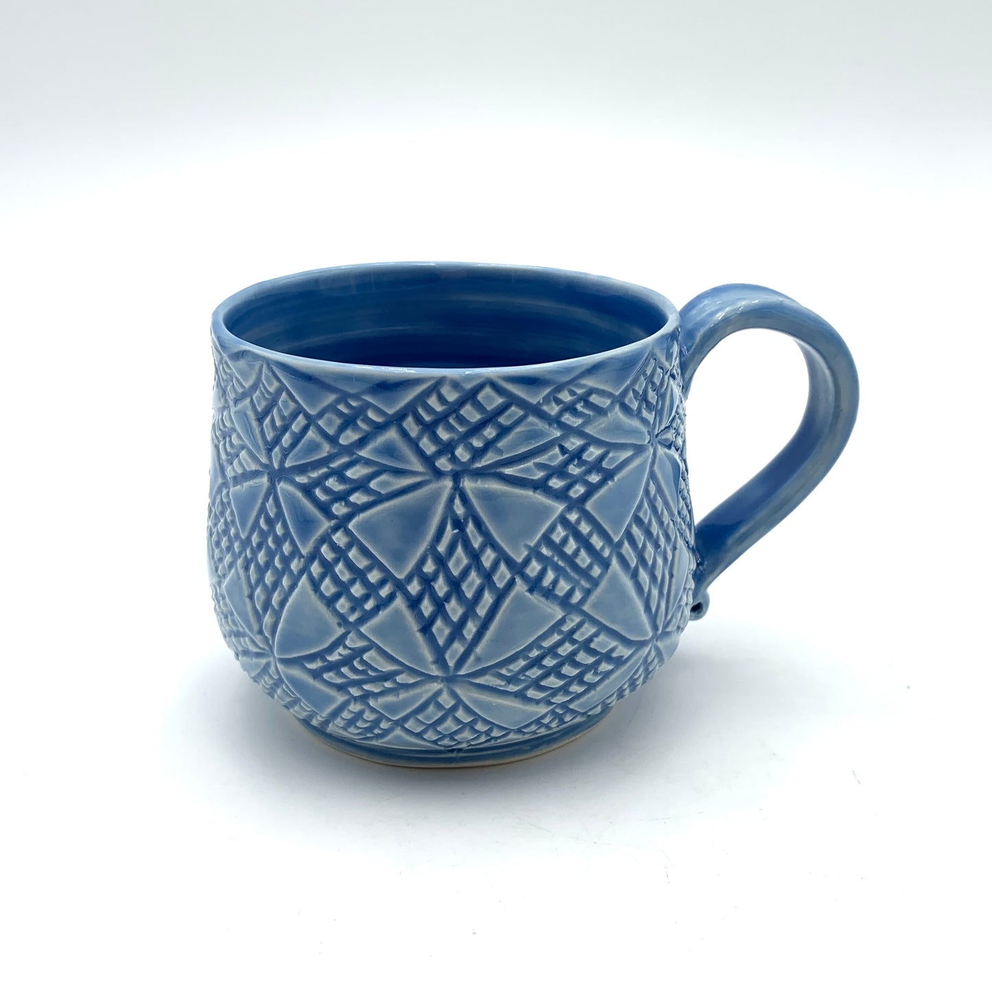 Mug Carved Sky Blue