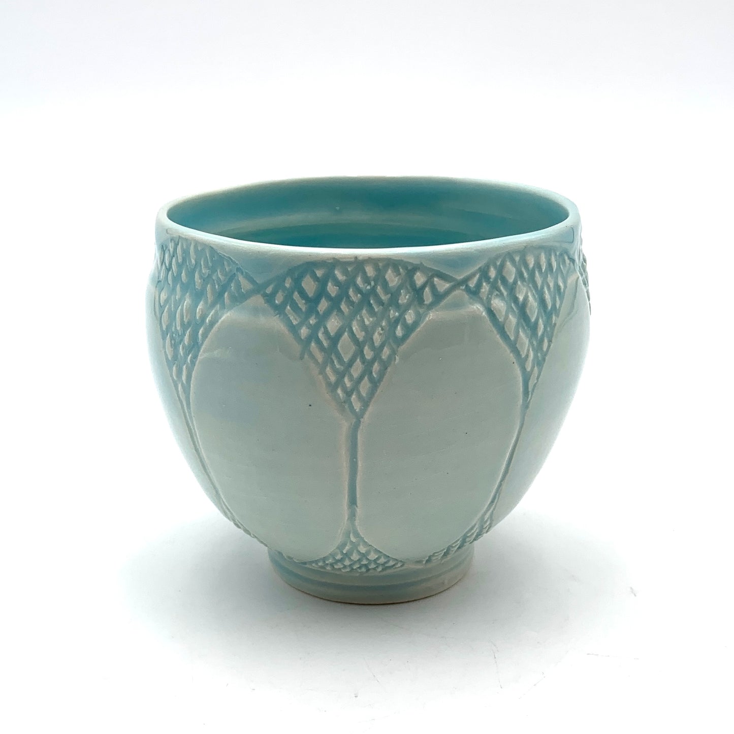 Tea Bowl Carved Celadon