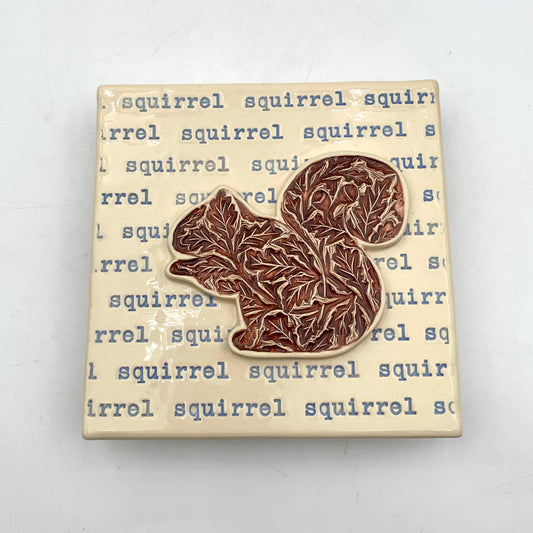 Slip Animal Tile 5 x 5 - Squirrel