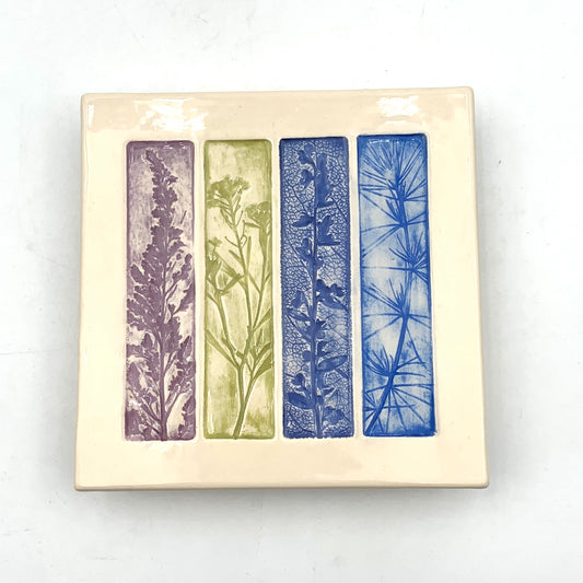 5" Collagraph Spikes Tile