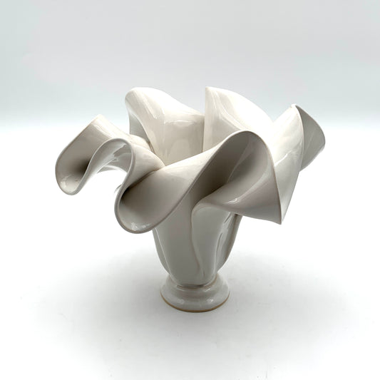 Sculpted Vase - Simply White