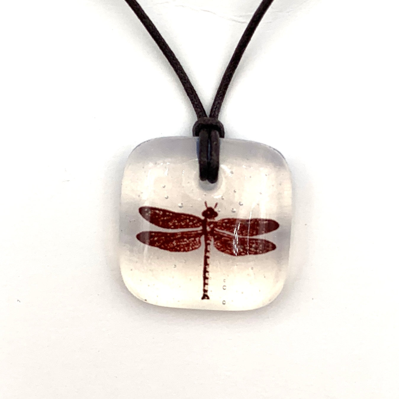 Dragonfly Necklace Clear