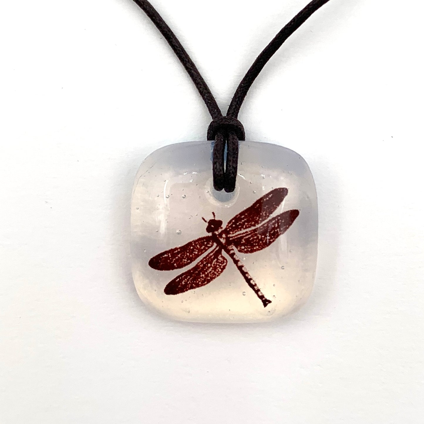 Dragonfly Necklace Clear