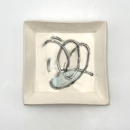 Swirl Square Plate