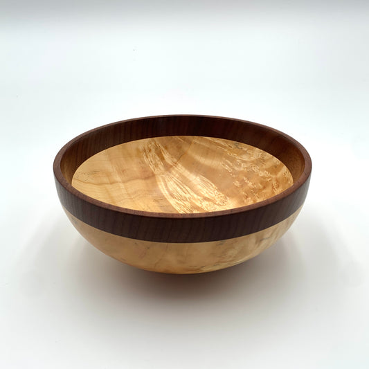 Bowl - Maple Burl/Purpleheart