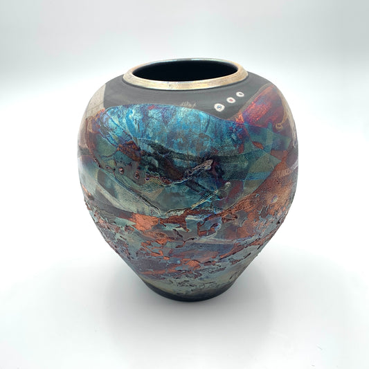 Raku Luster Vase Large