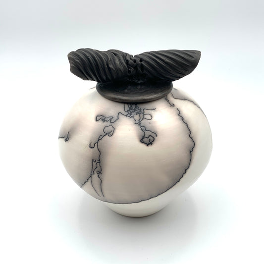 Horsehair Lidded Jar