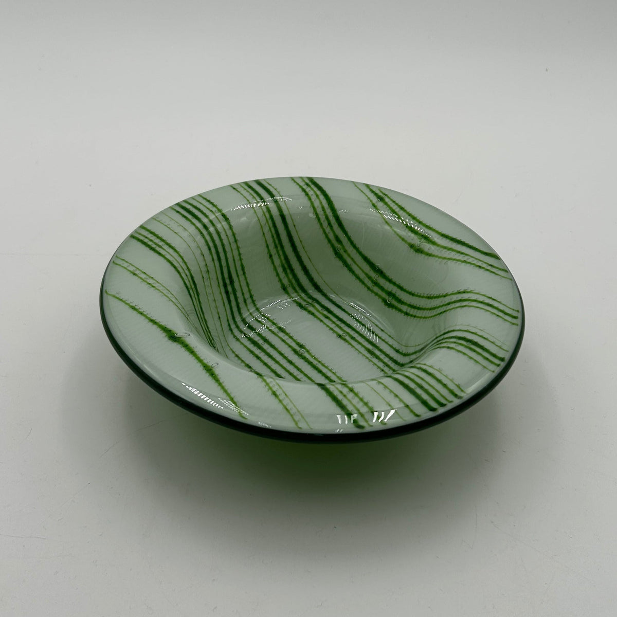 Green Stripes Bowl