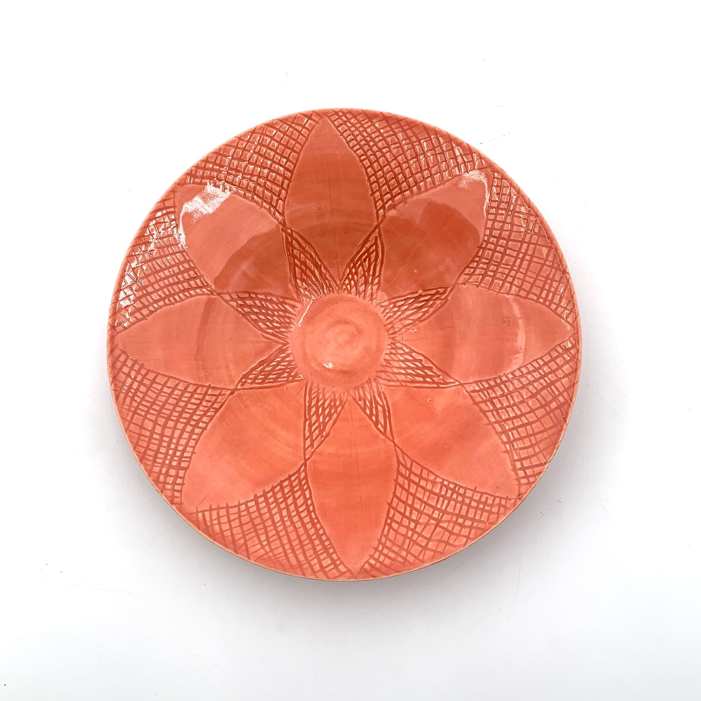 Coral Carved Open Bowl