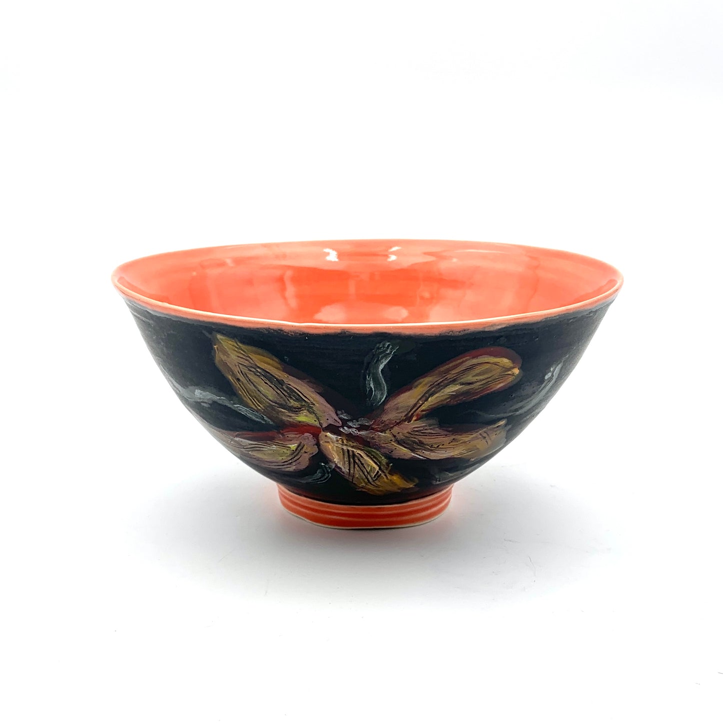 Coral/Black Bowl Lg.