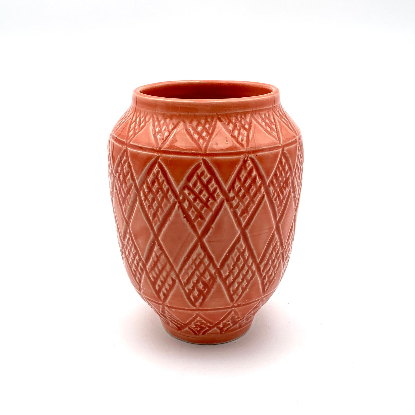 Coral Carved Vase