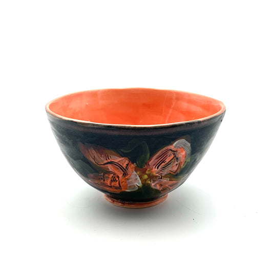 Coral/Black Bowl