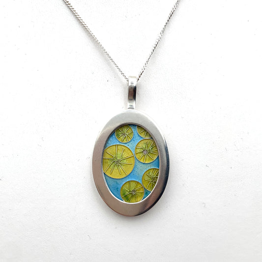 Cloisonne Oval Pendant