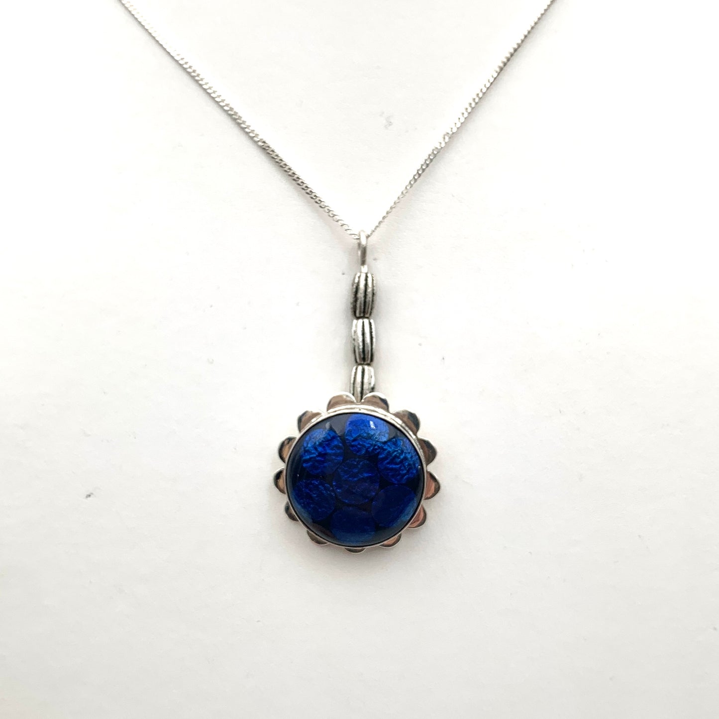 Blue Bloom with Beads